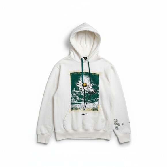 Nike Have A Nike Day Off White Hoodie Embroidered Logo Sleeve Athleisure Sweater - Picture 1 of 10